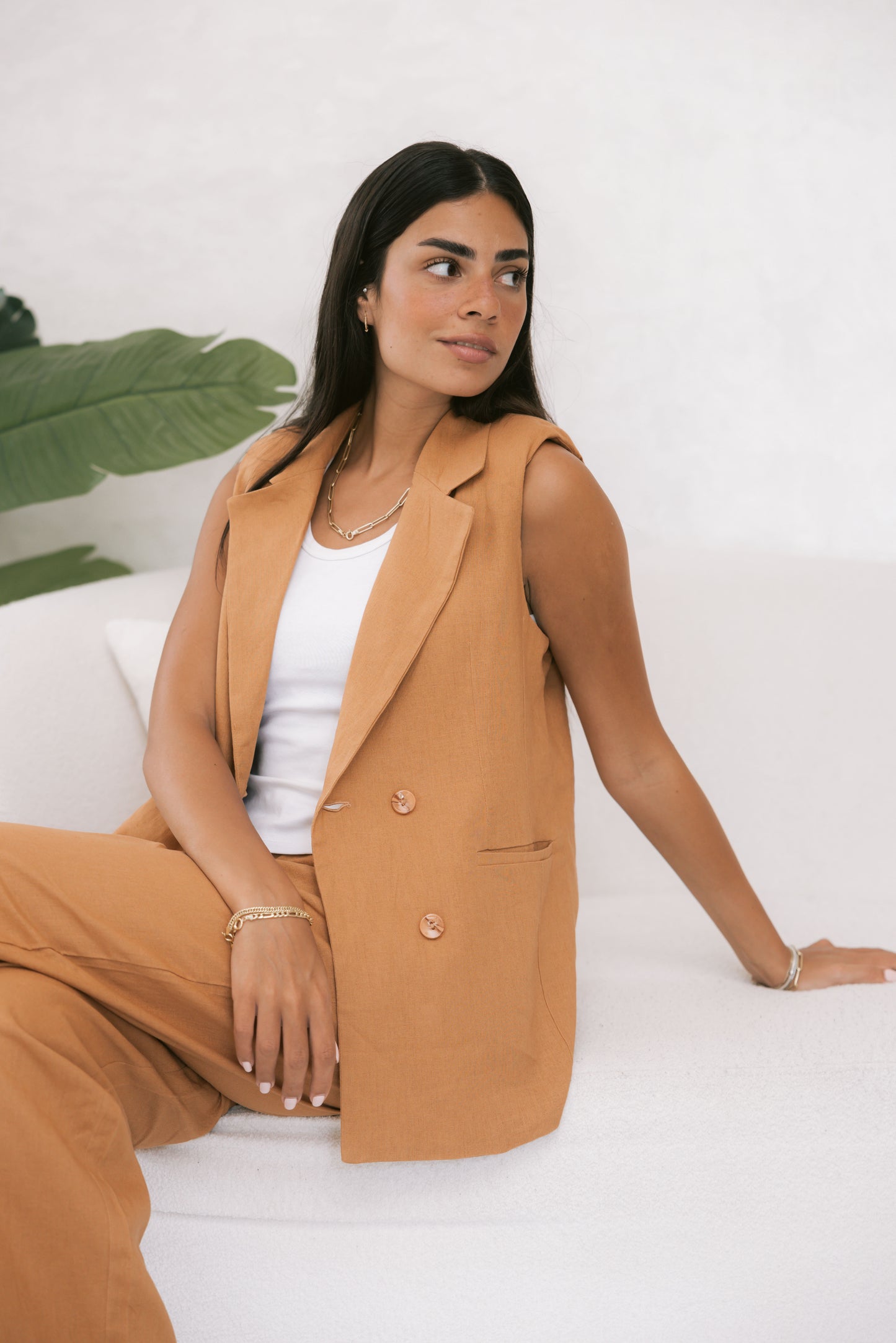 Lino Brick Vest