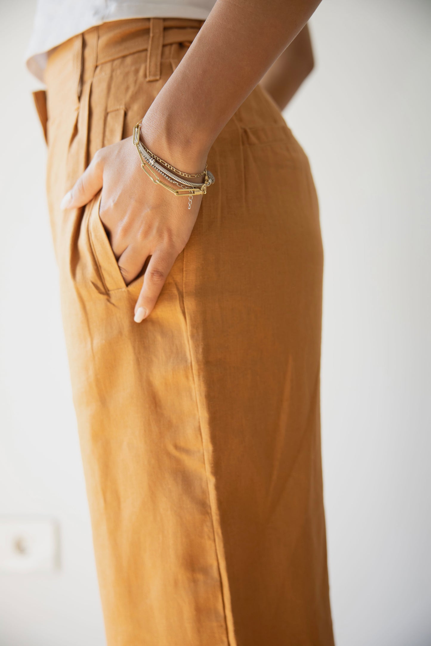 Lino Brick Pants