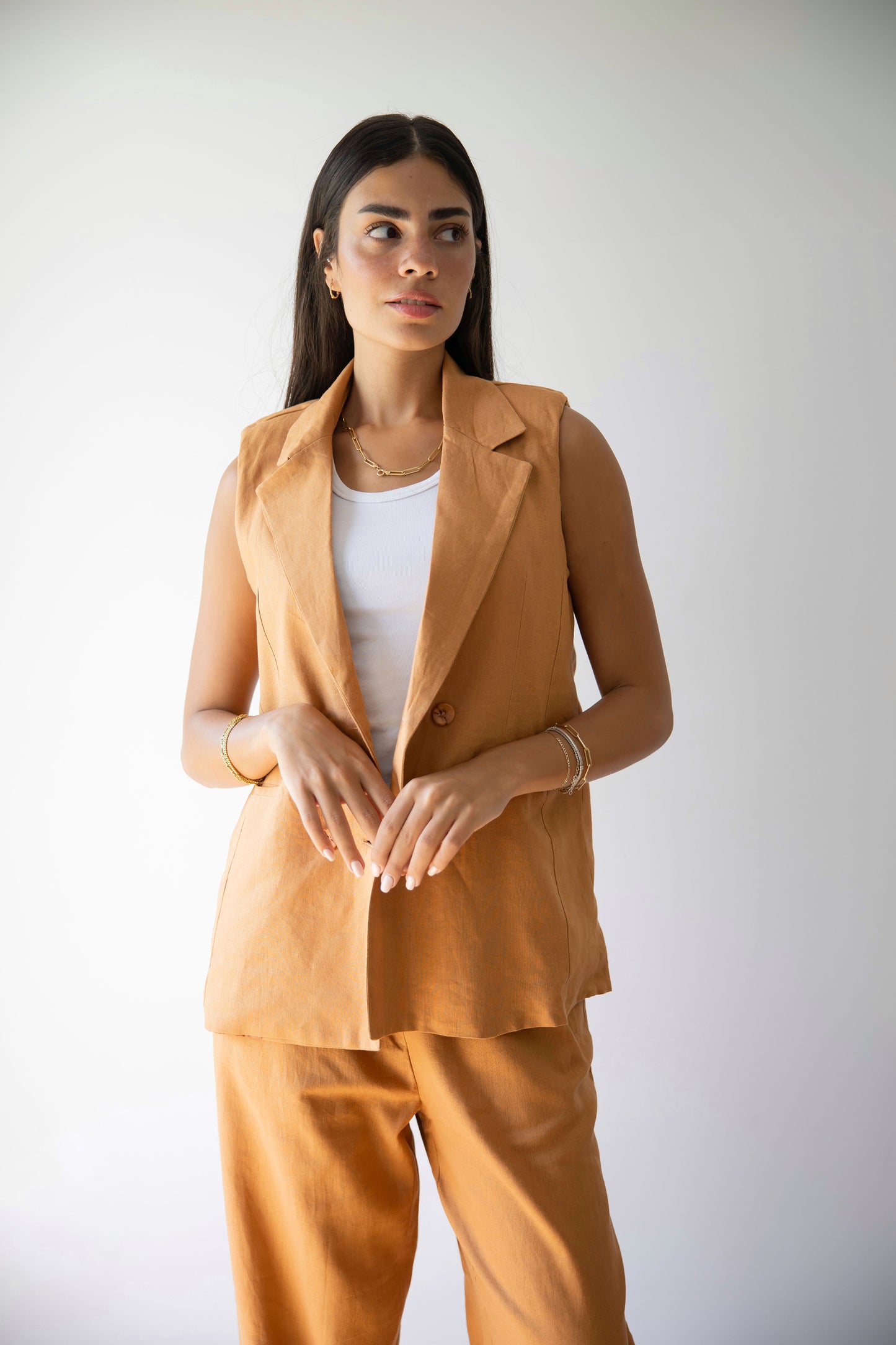 Lino Brick Vest