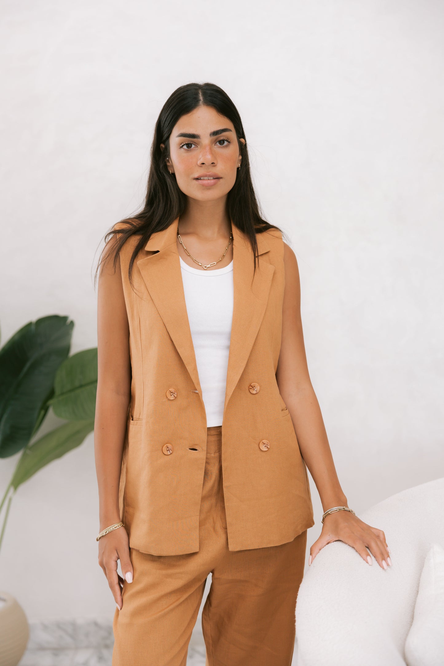 Lino Brick Vest
