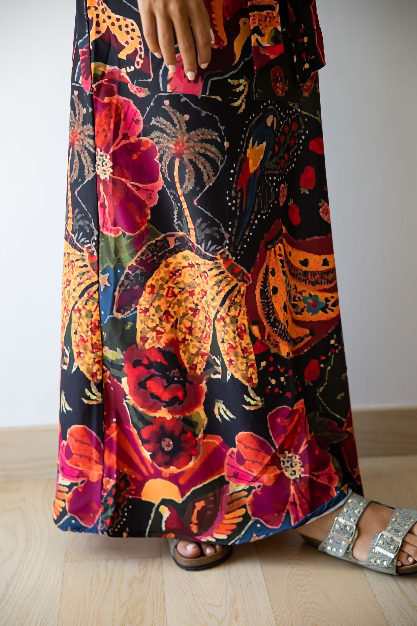 Papaya Wrap Skirt