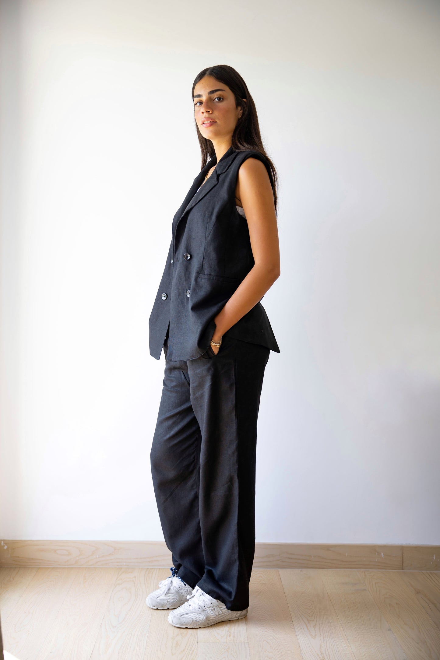 Lino Black Pants