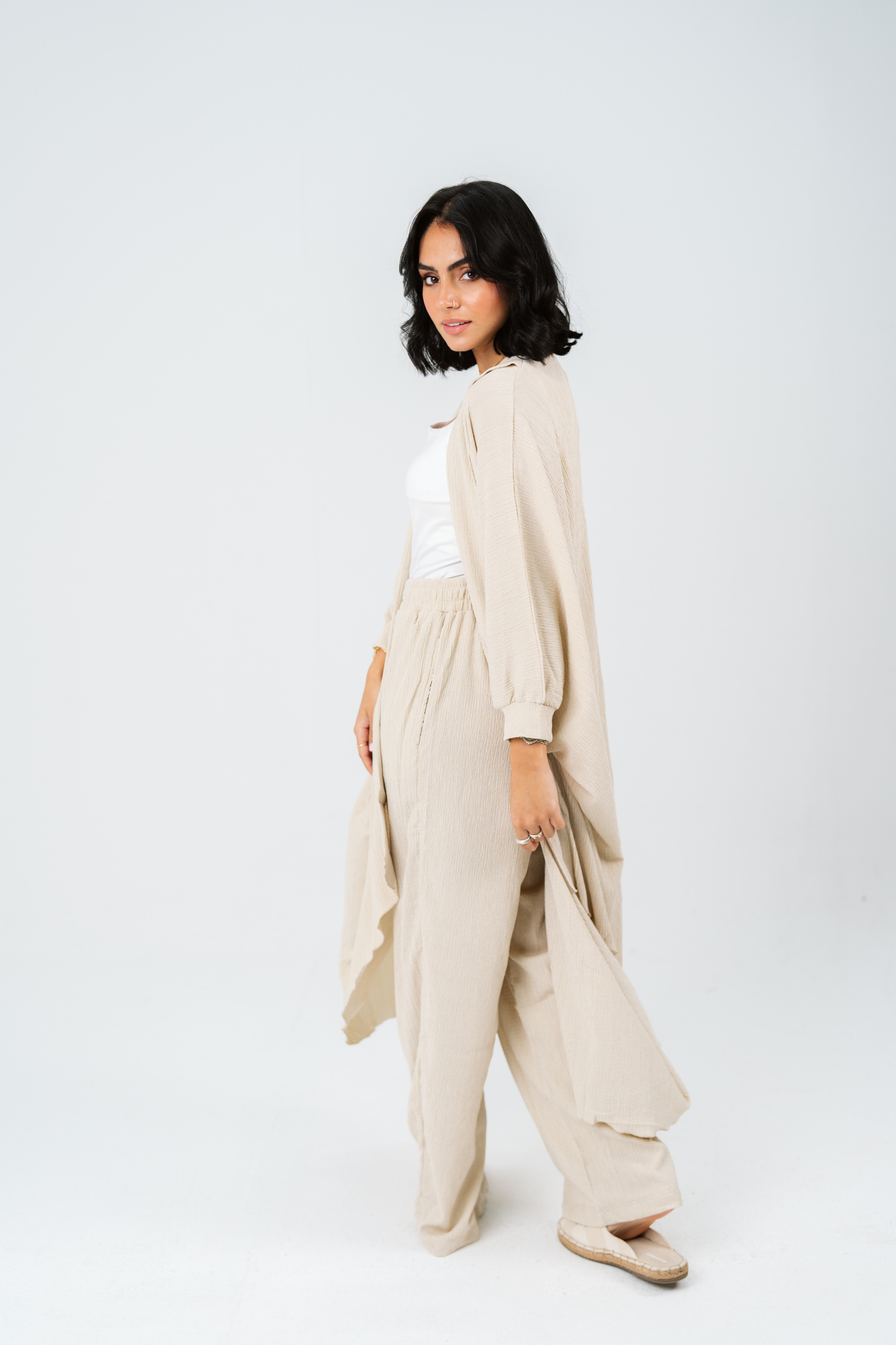 Beige Breathe Kimono