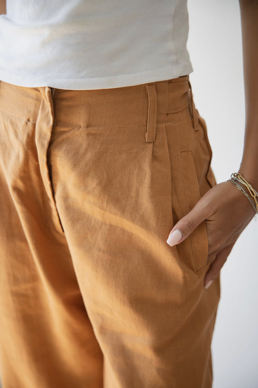 Lino Brick Pants