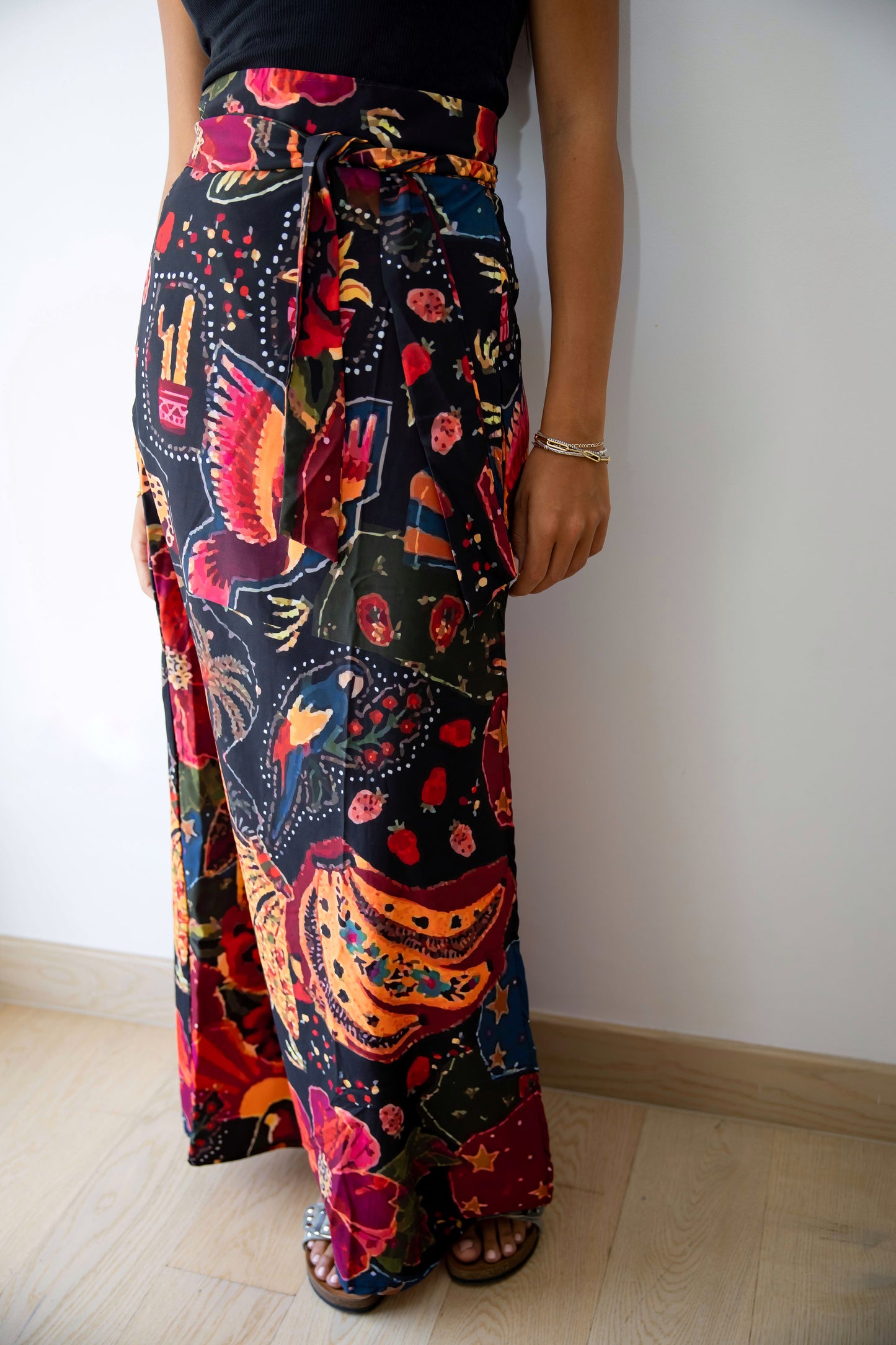 Papaya Wrap Skirt