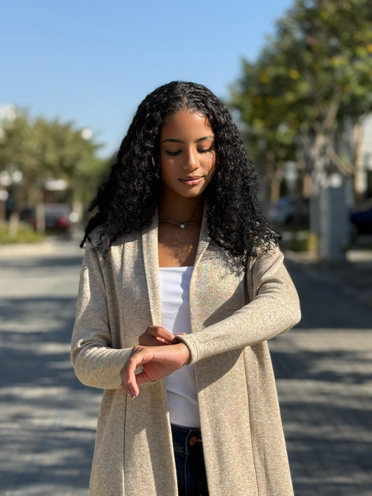 Gleam Cardigan -Beige