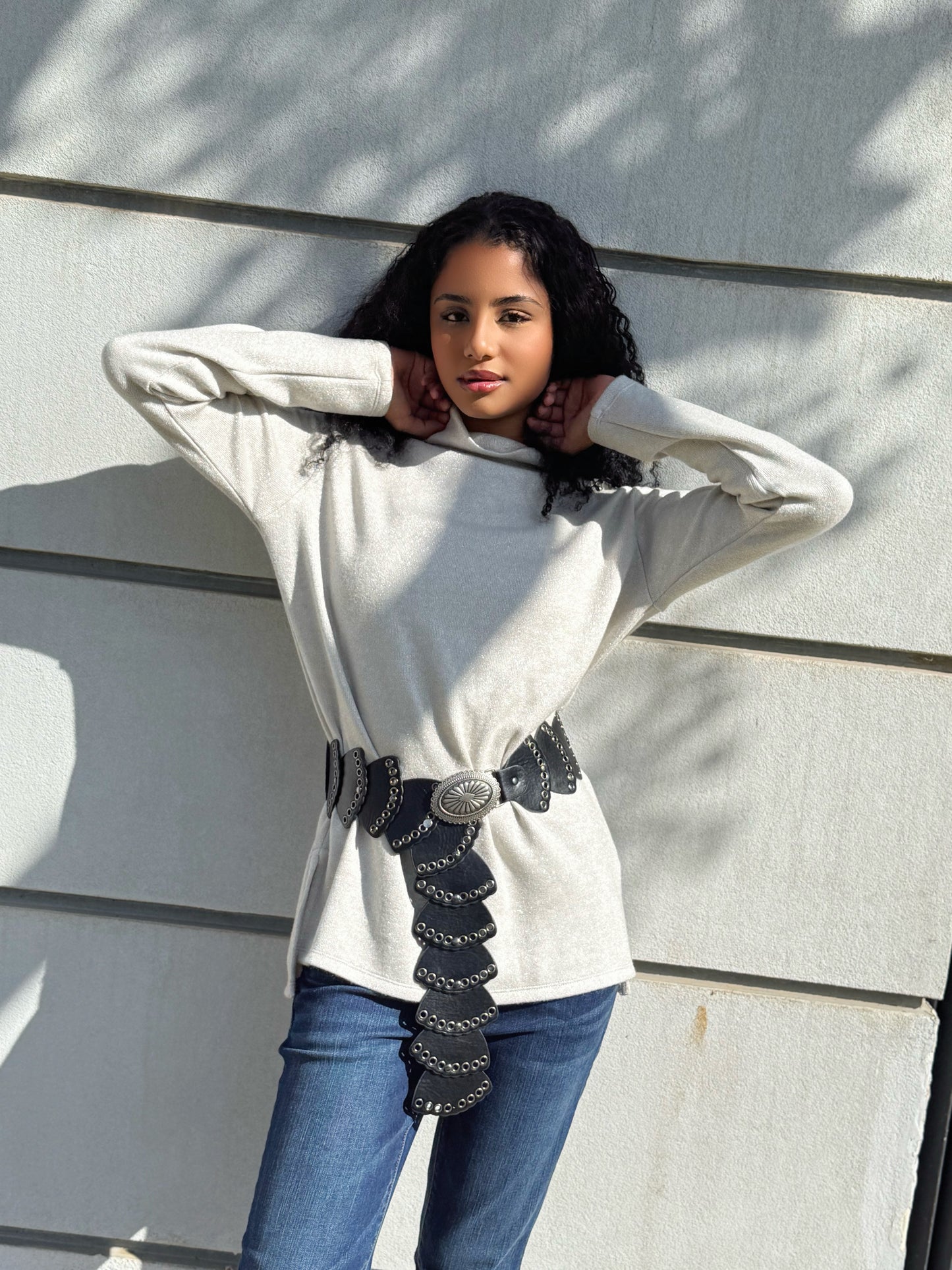 Gleam Turtleneck- Frost