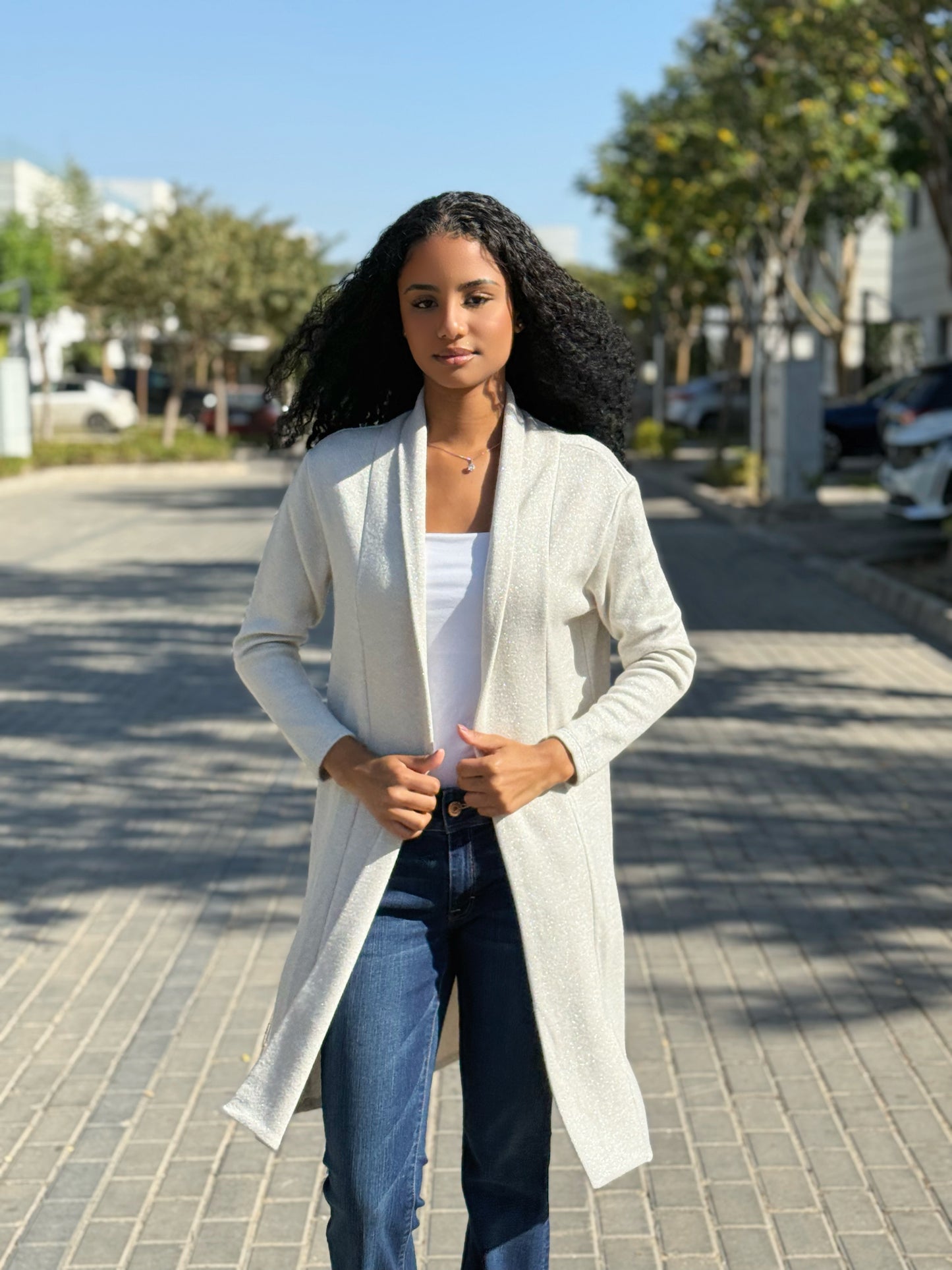 Gleam Cardigan -Frost